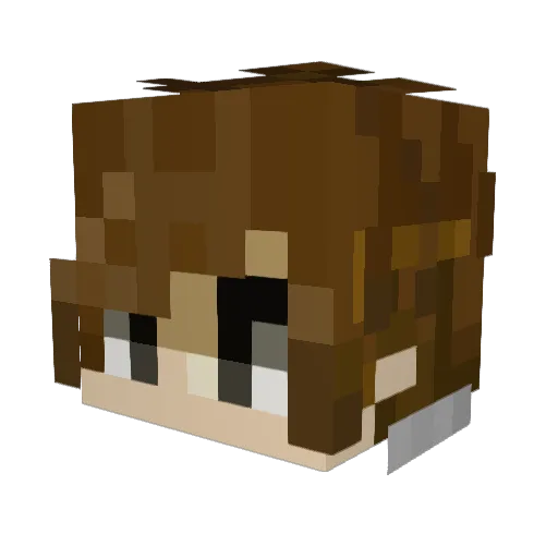 FaZe_Nutella Minecraft avatar head, 3D render