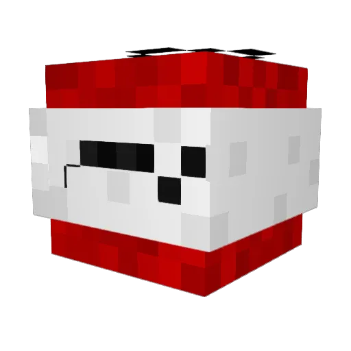 FaZekuul Minecraft avatar head, 3D render