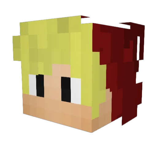 Fa_ize1 Minecraft avatar head, 3D render
