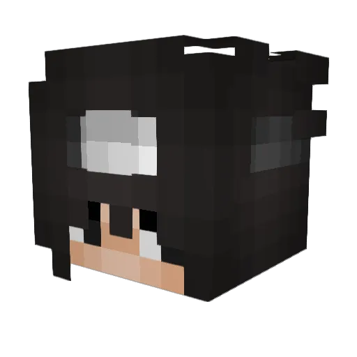 Faaalco Minecraft avatar head, 3D render