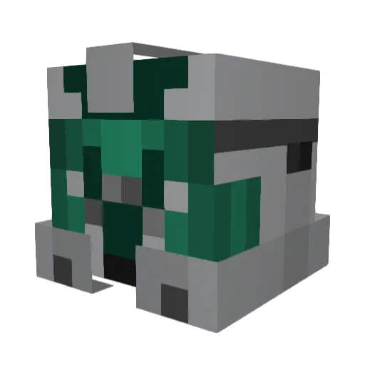 FaaldF Minecraft avatar head, 3D render