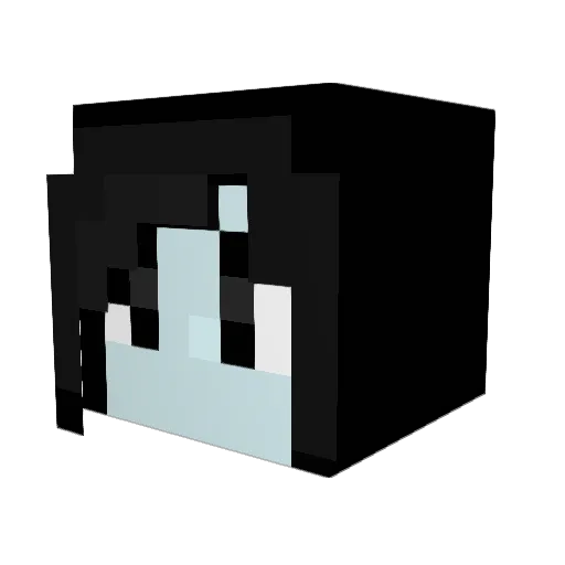 Faarce Minecraft avatar head, 3D render