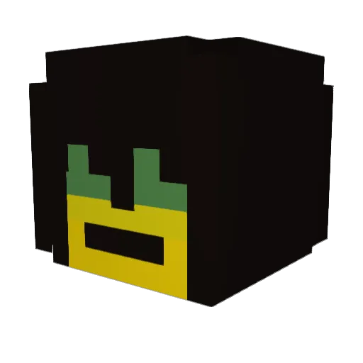 Faath Minecraft avatar head, 3D render