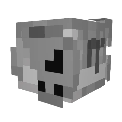 Faatzx Minecraft avatar head, 3D render