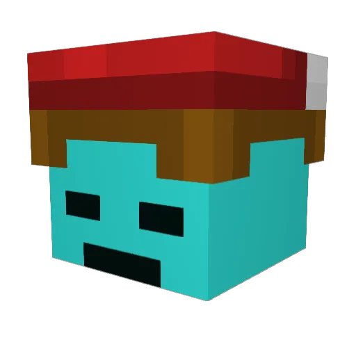 FabRtr Minecraft avatar head, 3D render