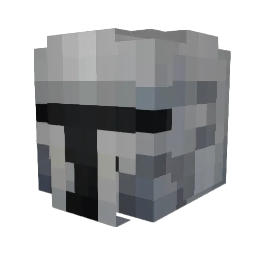 FabRuju Minecraft avatar head, 3D render