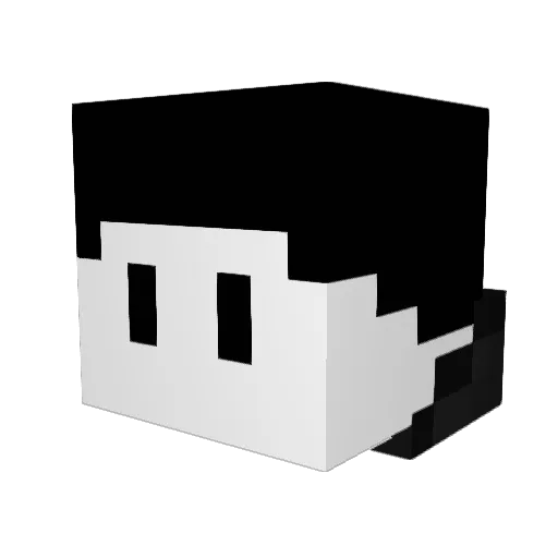 FabTheZen Minecraft avatar head, 3D render
