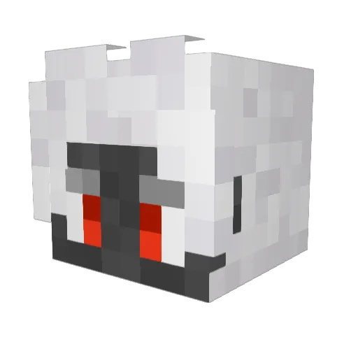 Fabaht Minecraft avatar head, 3D render