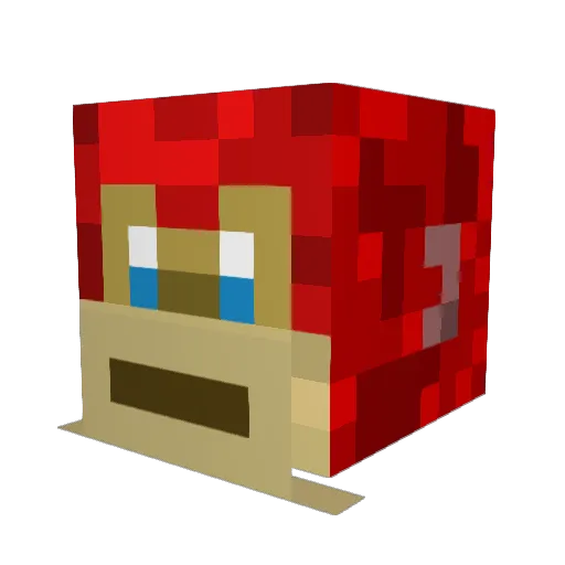 Fabbio0 Minecraft avatar head, 3D render