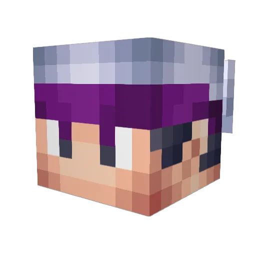 Fabboi Minecraft avatar head, 3D render
