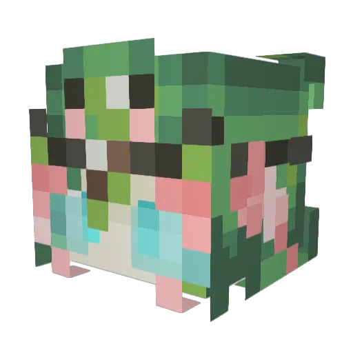 Minecraft-Avatar von Fabcodes: Kopf als 3D-Render