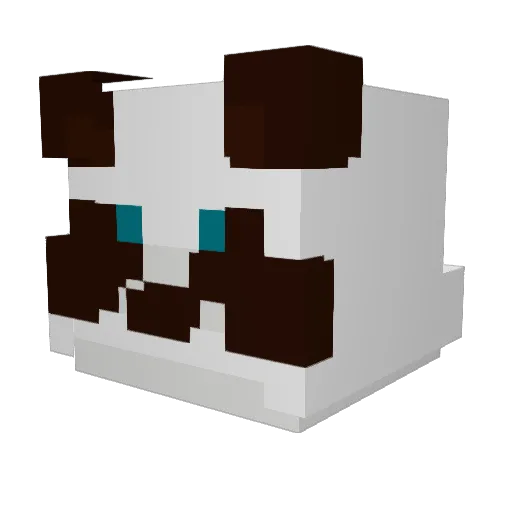 Fabercito Minecraft avatar head, 3D render