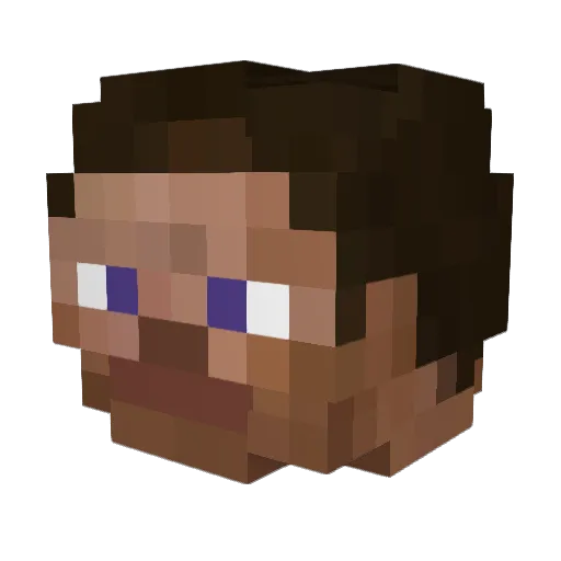 Fabi019 Minecraft avatar head, 3D render