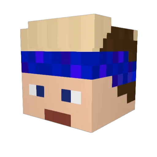 Fabi2222003 Minecraft avatar head, 3D render