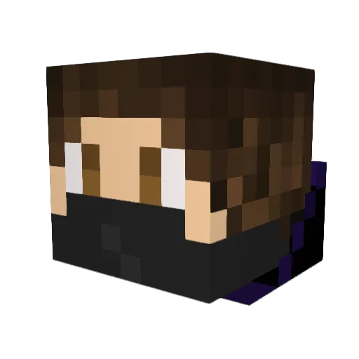 FabiFairy Minecraft avatar head, 3D render