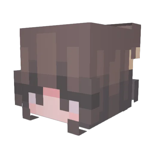 FabiSnowy Minecraft avatar head, 3D render