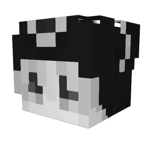 FabiTopG Minecraft avatar head, 3D render
