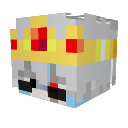 FabiUchiwua Minecraft avatar head, 3D render