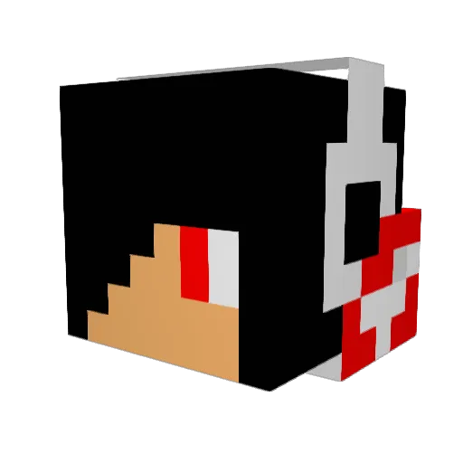 Fabian107 Minecraft avatar head, 3D render