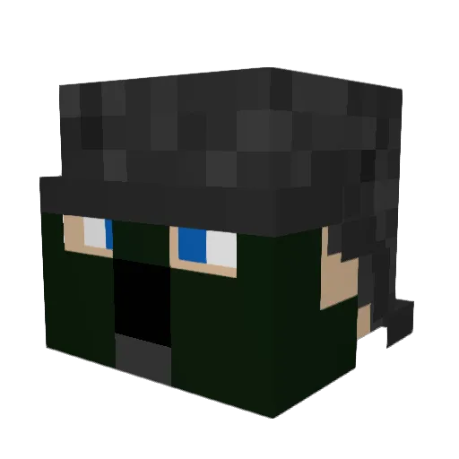 Fabian1409 Minecraft avatar head, 3D render