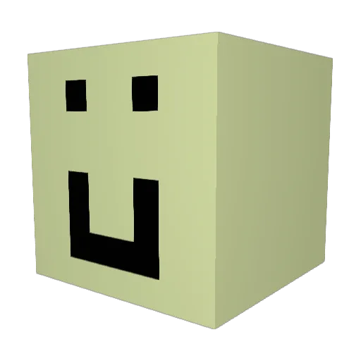 Fabian2Go Minecraft avatar head, 3D render