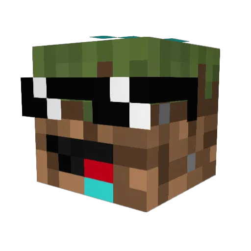 Fabian8220 Minecraft avatar head, 3D render