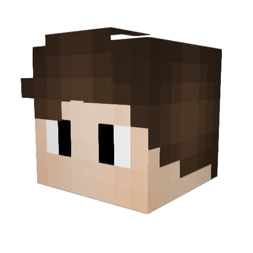 FabianAE Minecraft avatar head, 3D render