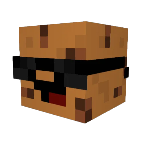 FabianCookie Minecraft avatar head, 3D render