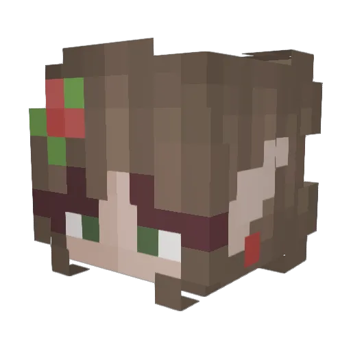 FabianDo Minecraft avatar head, 3D render