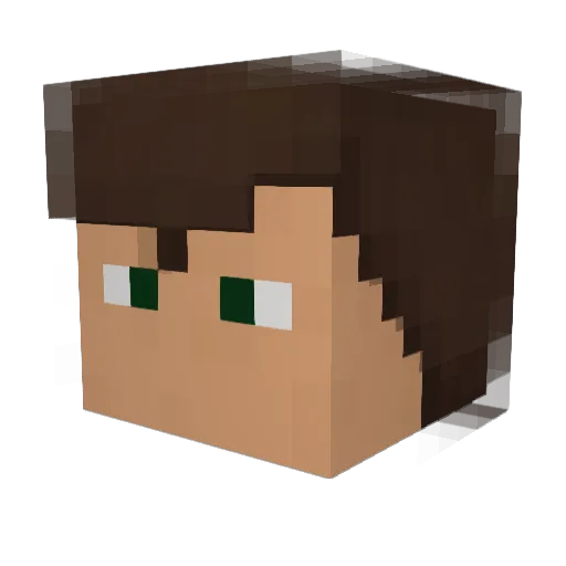 FabianF_1231 Minecraft avatar head, 3D render
