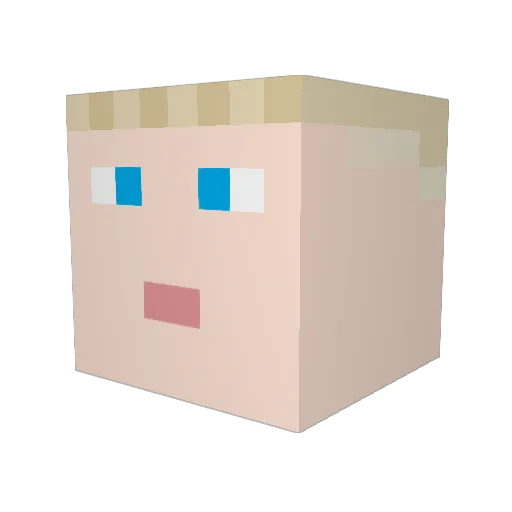FabianM96_ Minecraft avatar head, 3D render