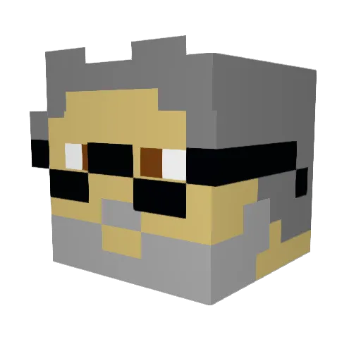 FabianNL Minecraft avatar head, 3D render