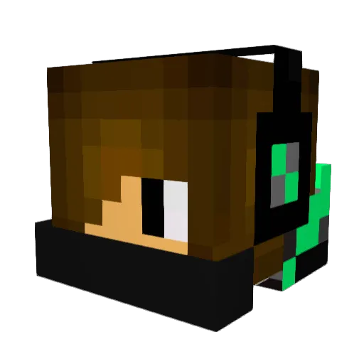 FabianOn230fps Minecraft avatar head, 3D render