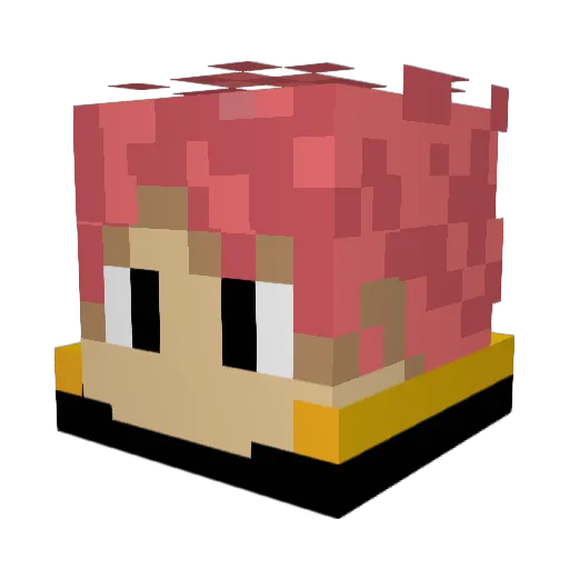 FabianTimm Minecraft avatar head, 3D render