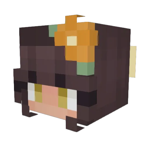 Fabianburg Minecraft avatar head, 3D render