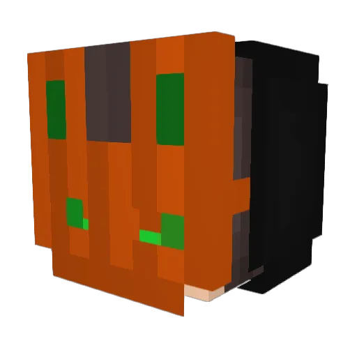 Fabiannowa Minecraft avatar head, 3D render