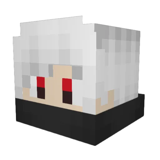 Fabianski02 Minecraft avatar head, 3D render