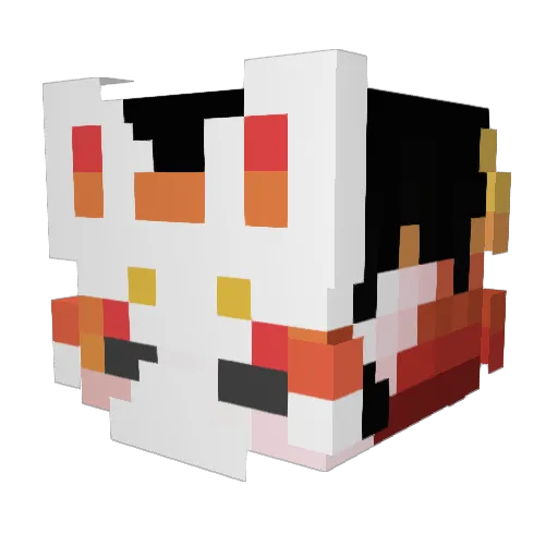 Fabianx26 Minecraft avatar head, 3D render