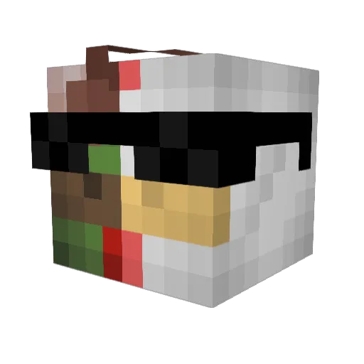 Fabiboy111 Minecraft avatar head, 3D render