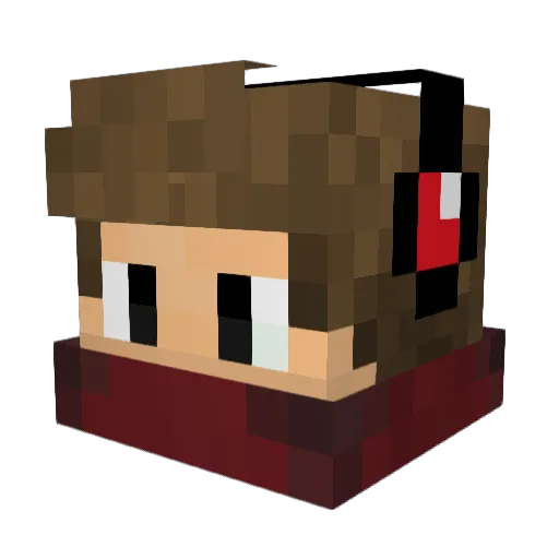 Fabicraft03 Minecraft avatar head, 3D render