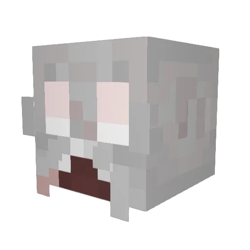 FabienM8 Minecraft avatar head, 3D render