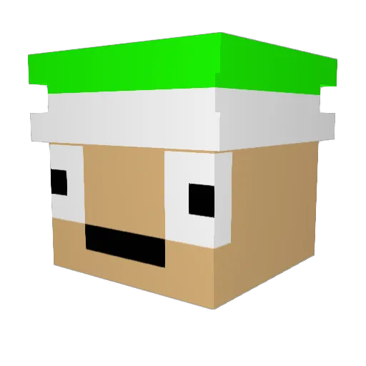 FabiiiiiGHG Minecraft avatar head, 3D render