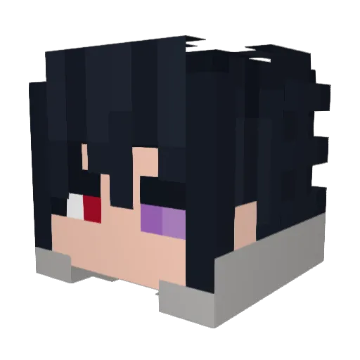 Fabiiway Minecraft avatar head, 3D render