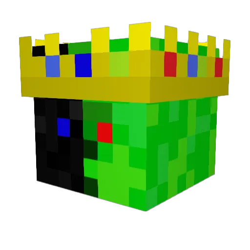 Fabiloutje Minecraft avatar head, 3D render