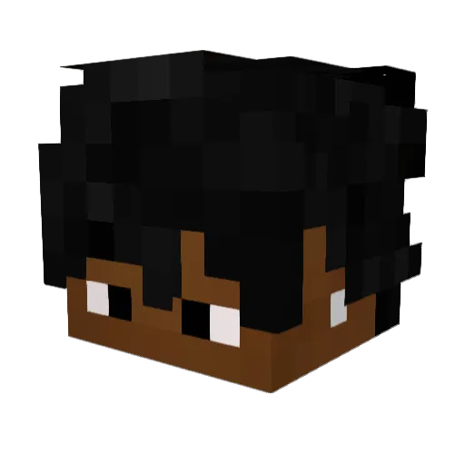 Fabin__ Minecraft avatar head, 3D render