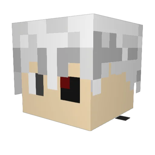 Fabio1337 Minecraft avatar head, 3D render