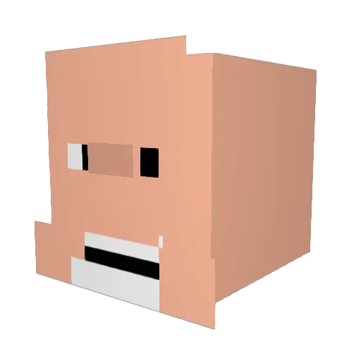 FabioPesce Minecraft avatar head, 3D render