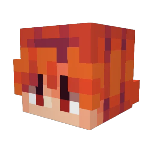 FabioTobi_ Minecraft avatar head, 3D render