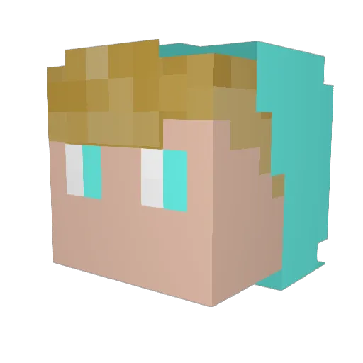 Fabio_Bike Minecraft avatar head, 3D render