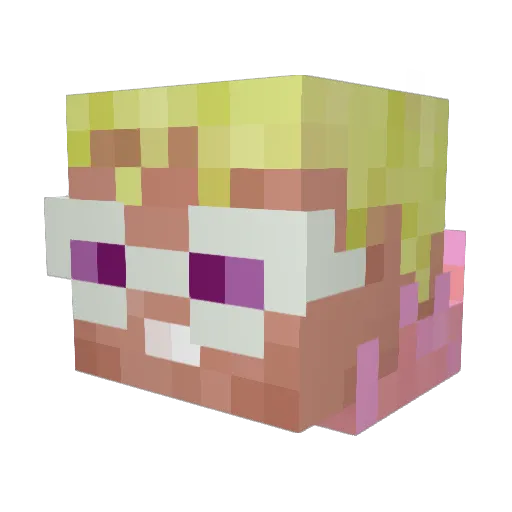 Fabioo1296 Minecraft avatar head, 3D render